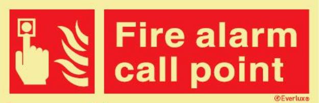 Fire-fighingequipment sign, symbol with compl. tex